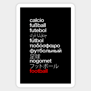 Football, the world game (white) Sticker
